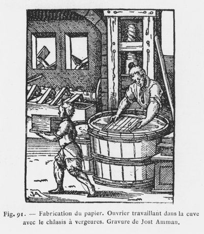 Il Fabbricante di Carta da Jost Amman